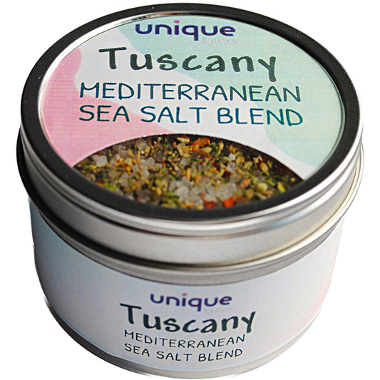 Tuscany Mediterranean Sea Salt Blend 3.oz Tin Can - All Purpose Seasoning Seasonings Unique Flavors LLC 