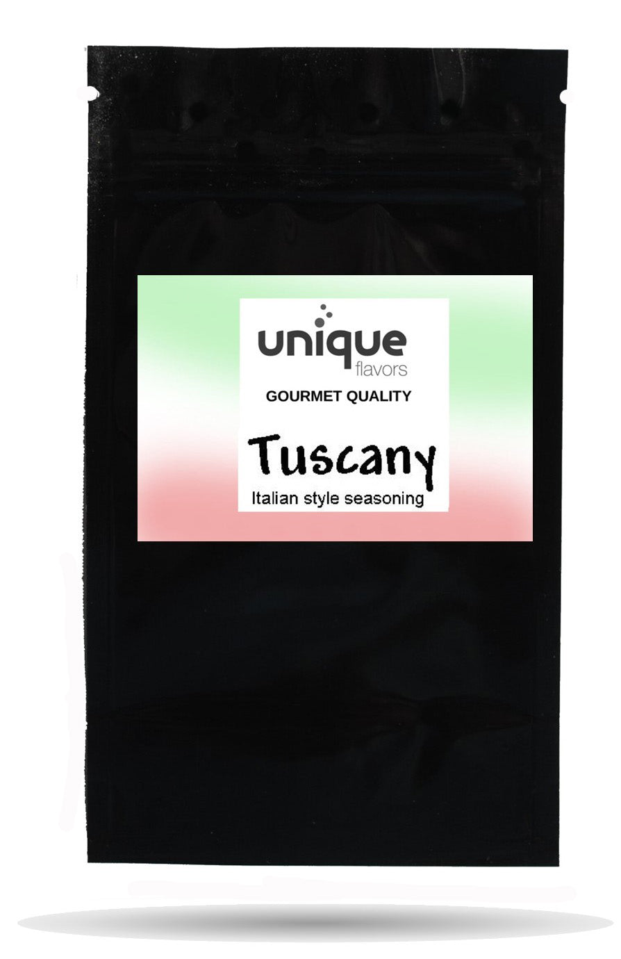 Tuscany Italian style seasoning mix in re-sealable bag