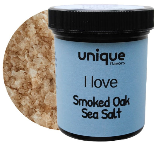Smoked Oak Sea Salt 2.4 oz - Unique Flavors