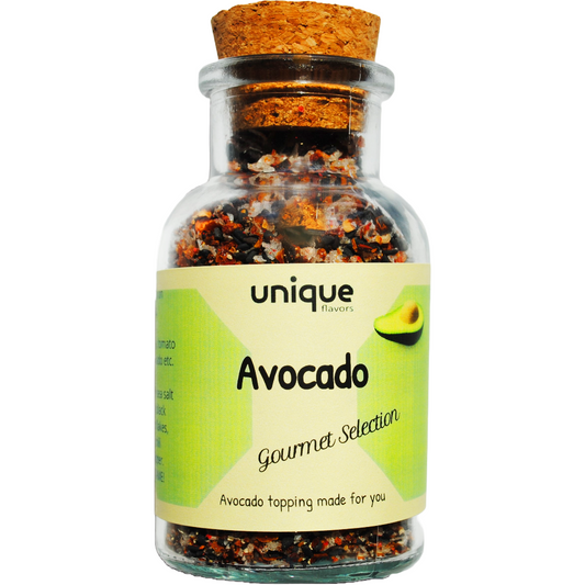 Avocado Toast Topping Gourmet Selection 3.8oz Glass Bottle  avocado spice avocado seasoning