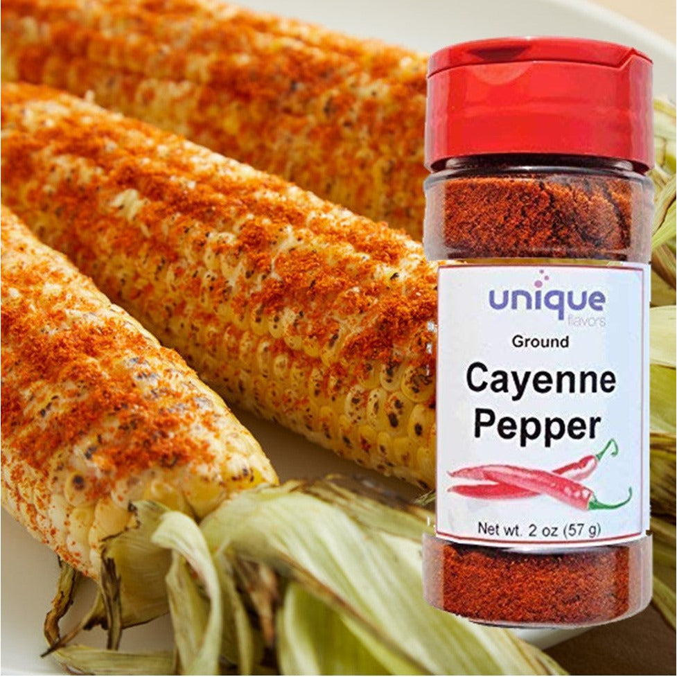 Cayenne Pepper Ground 2oz Easy Shaker - Unique Flavors Spices Unique Flavors LLC  cayenne pepper low carb spices keto spices red pepper powder ground red pepper red cayenne pepper cayenne pepper flakes cajun pepper cayenne pepper spice hot pepper hot spices herbs and spices hot spices cayenne pepper powder