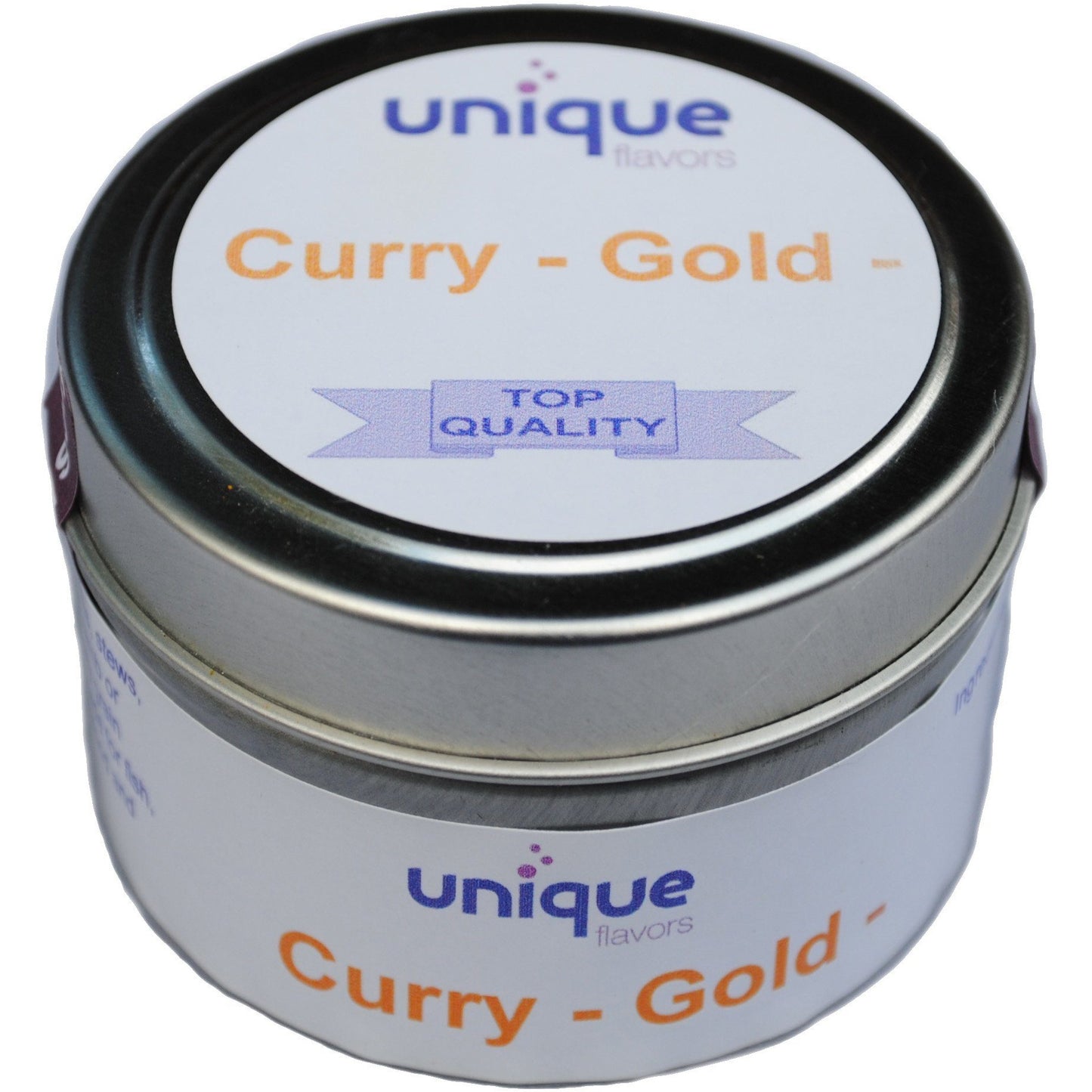 Curry Gold spice blend 2 oz tin jar Seasonings Unique Flavors LLC 