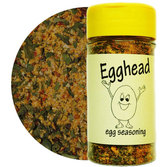 Egg Seasoning Spice Mix Egghead 2oz Easy shaker for scrambled eggs or omelttes- Unique Flavors Seasonings Unique Flavors LLC  Spices scrambled eggs scrambled eggs seasoning spices egg seasoning seasonings spices for eggs seasonings for eggs egg topping