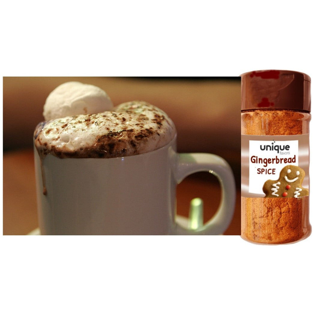 Gingerbread Spice Mix 1.5oz  in coffee - Unique Flavors Seasonings & Spices Unique Flavors LLC 