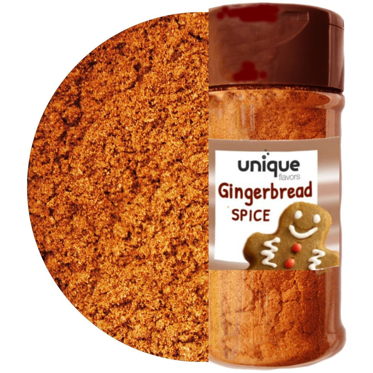 Gingerbread Spice Mix 1.5oz in easy shaker bottle  Unique Flavors Seasonings & Spices Unique Flavors LLC 