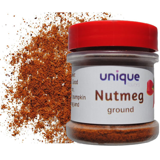 Nutmeg Ground 1oz - Unique Flavors Seasonings & Spices Unique Flavors LLC 