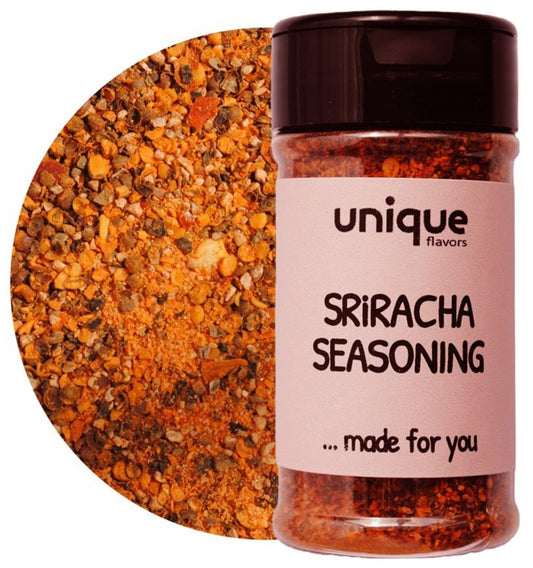 Sriracha Hot Ground Black Pepper Seasoning 2.3 oz -Unique Flavors Seasonings Unique Flavors LLC 