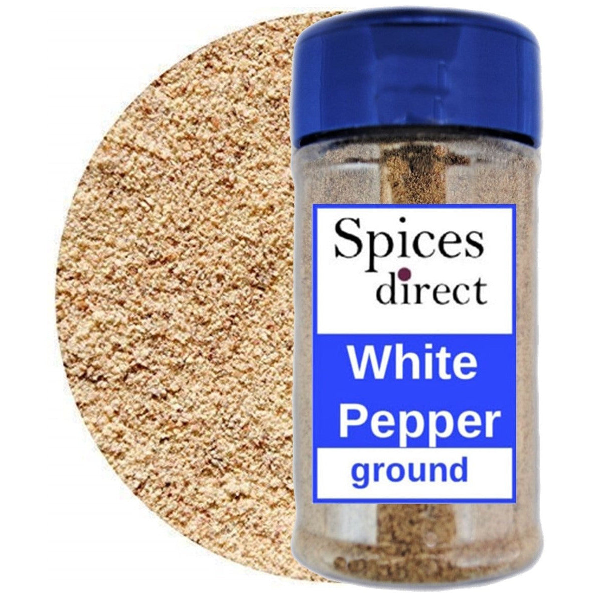 white pepper ground pepper spices herbs seasonings unique flavors spicy spices shop white pepper black pepper pepper online alternative to salt ground spices seasoning herbs white pepper vs black pepperPepper White Ground 1.5oz Easy Shaker - Spices Direct Spices Unique Flavors LLC 